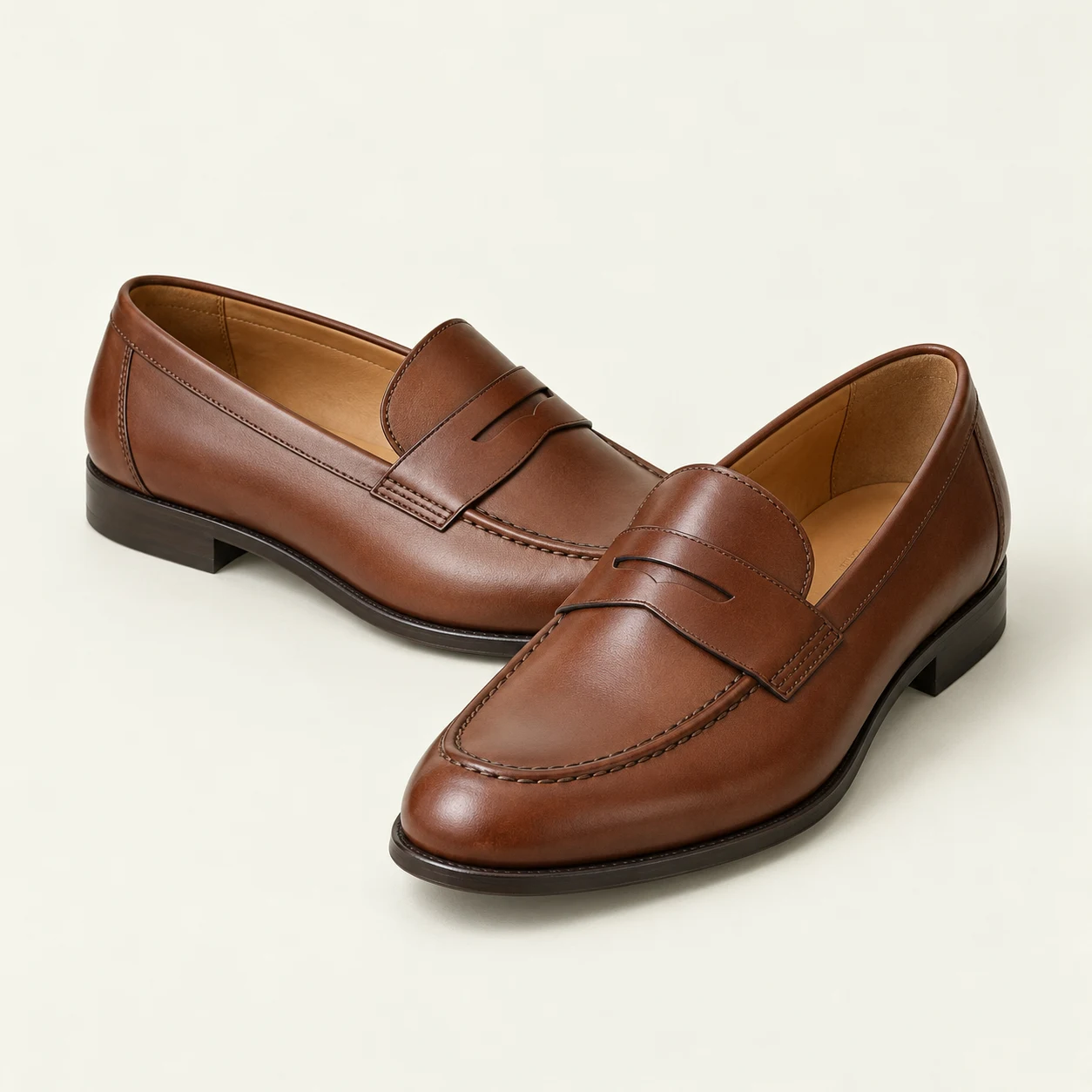 Leather Penny Loafer Pair